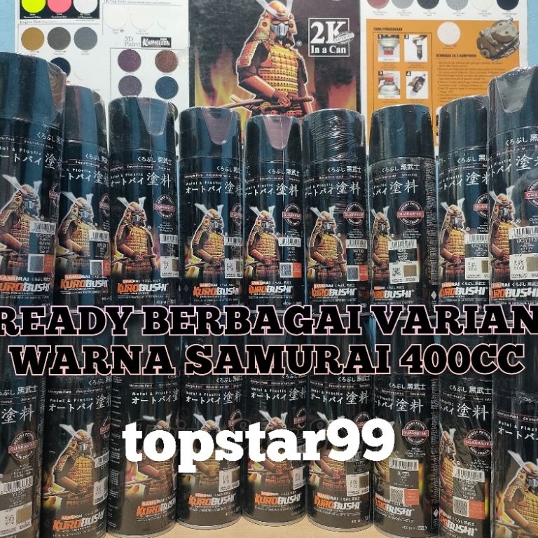 HARGA TERMURAAH Pilok Pilox Semprot Samurai Ready Berbagai Warna Merah Kuning Hijjau Putih Hitam Bir