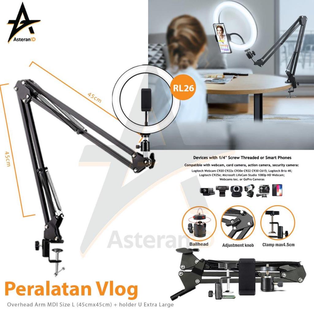 Overhead MDIRING Size L-ULTRA Plus RL 30 Flatlay Tripod DSLR