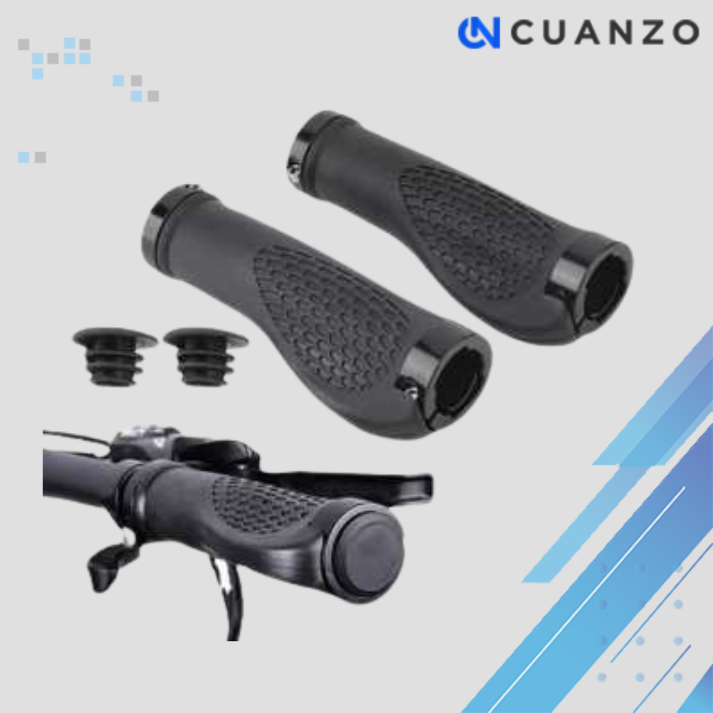 Grip Gagang Sepeda Handlebar Rubber Anti-skid / Handgrip Gagang Stang Sepeda Karet Besi Aluminium Gu