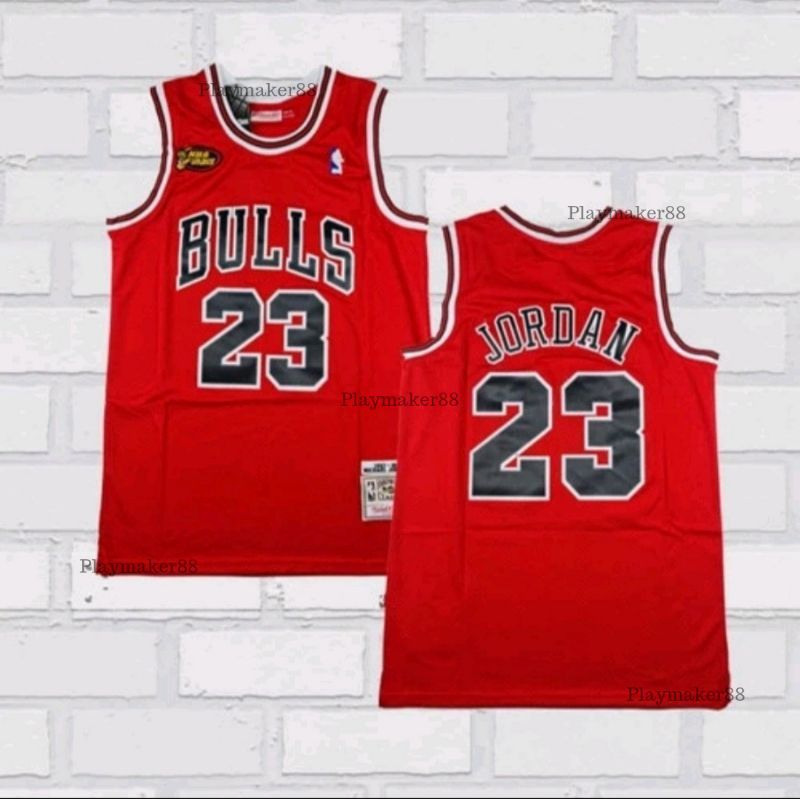 Baju Jersey Basket Classic NBA Michael Jordan Chicago Bulls Finals1997