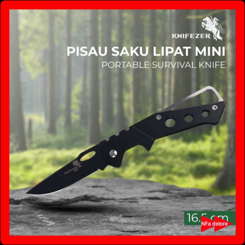 Pisau Saku Lipat Mini Portable