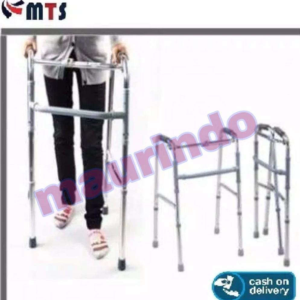 CHEKOUT COD  Walker Tanpa Roda Lipat Sella  Tongkat Bantu Jalan  Walker Standard Onemed MTS Stick
