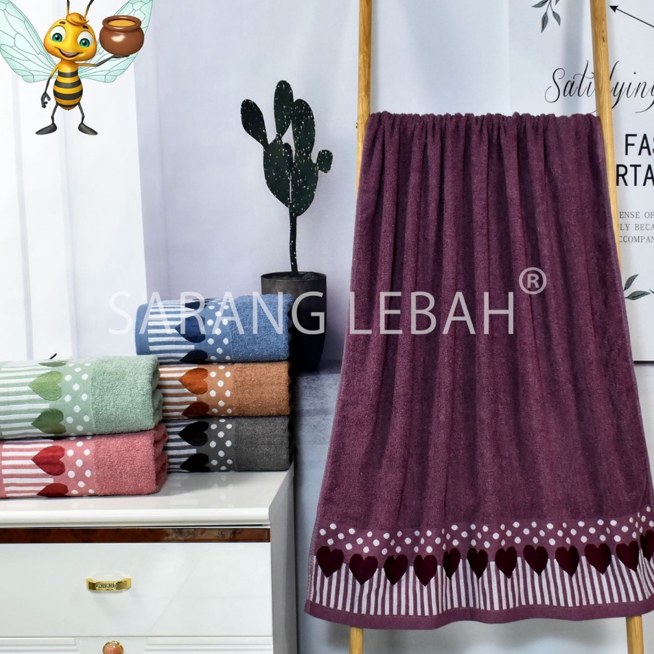 Pusat Populer  JH Handuk Sarang Lebah Pantai Uk 8 x 16 Katun Motif