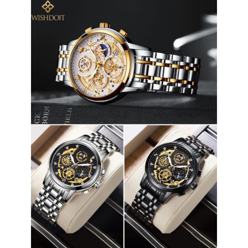 Promo Jam Tangan WISHDOIT Jam tangan pria original tahan anti air