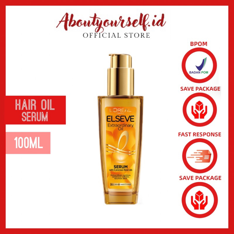 LOREAL EXTRAORDINARY OIL HAIR SERUM/ SERUM RAMBUT LOREAL / VITAMIN RAMBUT LOREAL HAIR OIL SERUM