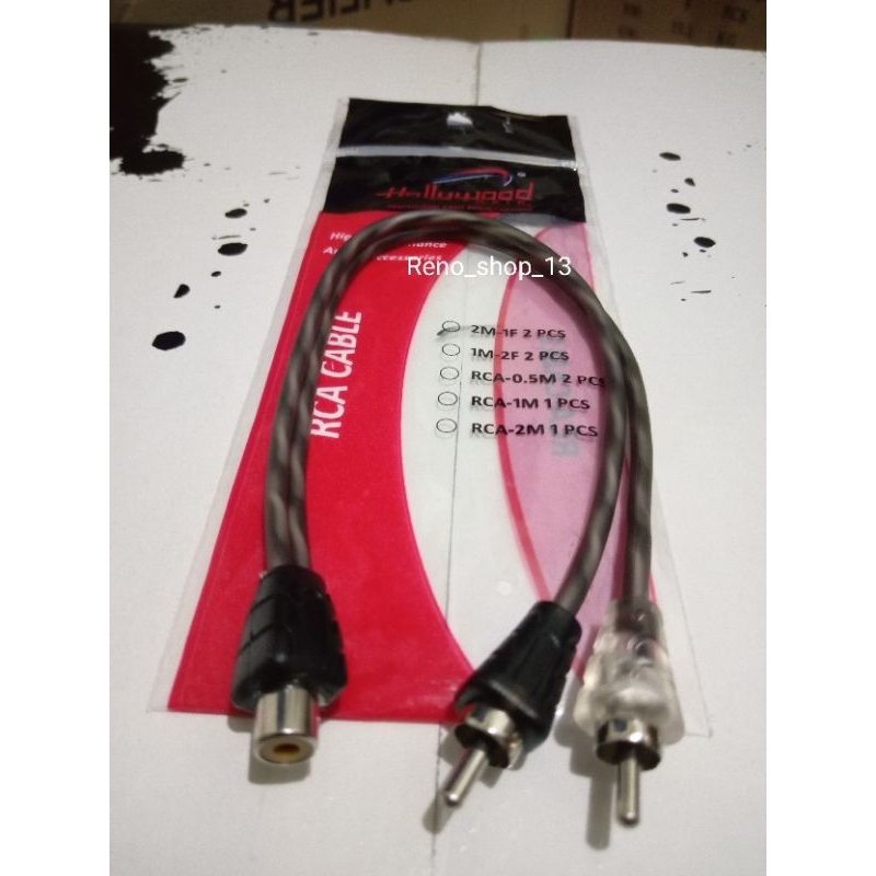 Kabel cabang RCA Hollywood 1 cewek/ 2 cowok