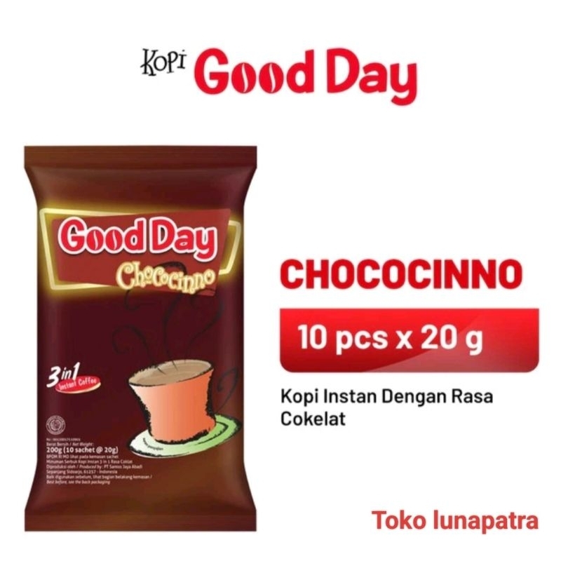 

Goodday chocochinno 1 renceng 10pcs