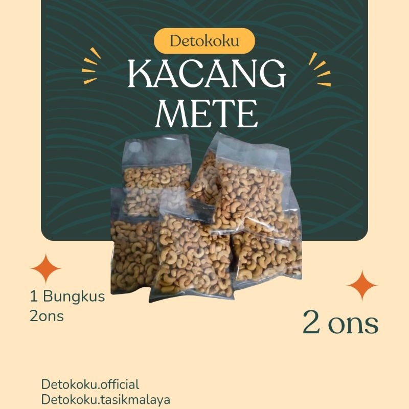 

Kacang Mete Eceran - 2ons / Kacang Mete Gurih Asin Renyah
