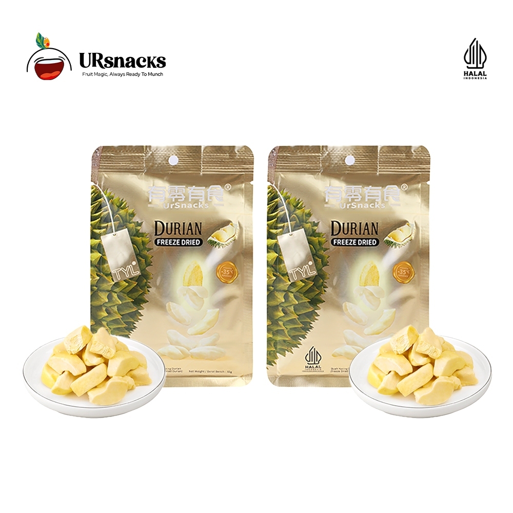 

URSNACKS BUNDLE OF 2 - FREEZE DRIED KERIPIK DURIAN 32gr + DURIAN 32gr