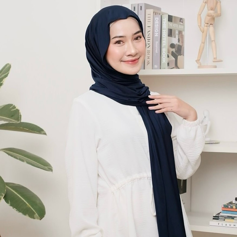 Pashmina Jersey Malay Pasmina Jersey Premium Jilbab Panjang Instant jilbab Syal