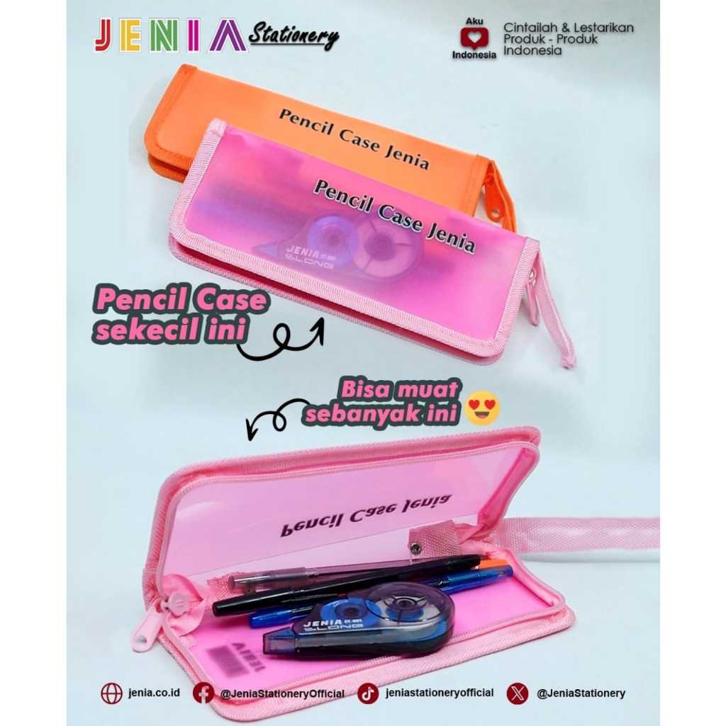 

TEMPAT PENSIL JENIA/TEMPAT PENSIL WARNA WARNI/PENCIL CASE ZIPPER