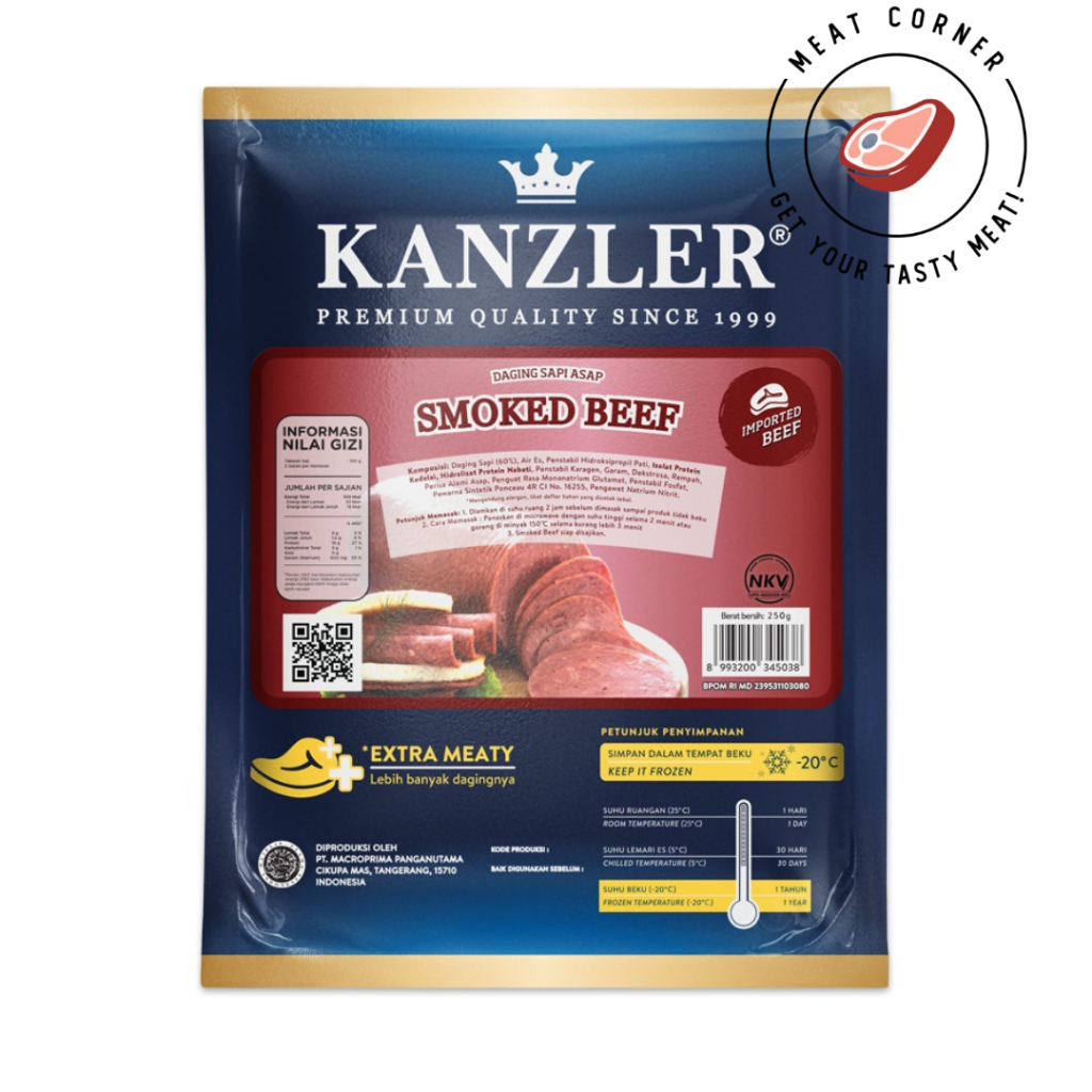 

Kanzler Smoke Beef 250 gr Meat Corner BNI