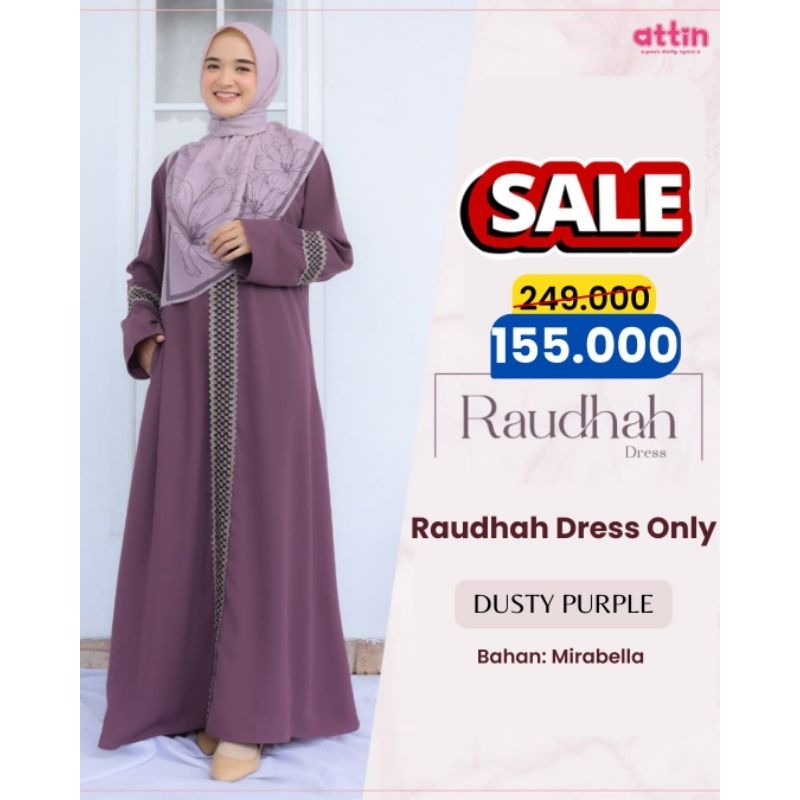 Raudhah dress / gamis elegant / gamis simple