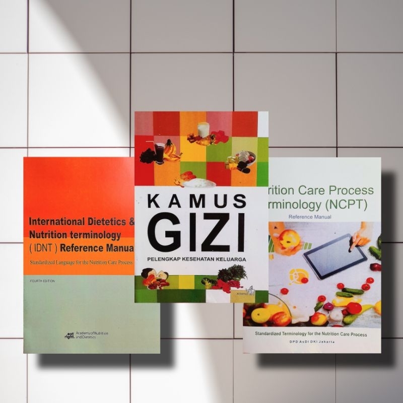 PAKET 3 BUKU IDNT - KAMUS GIZI - NCPT