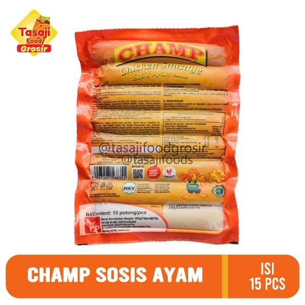 

Champ Sosis Ayam Isi 15 Pcs 500 Gram