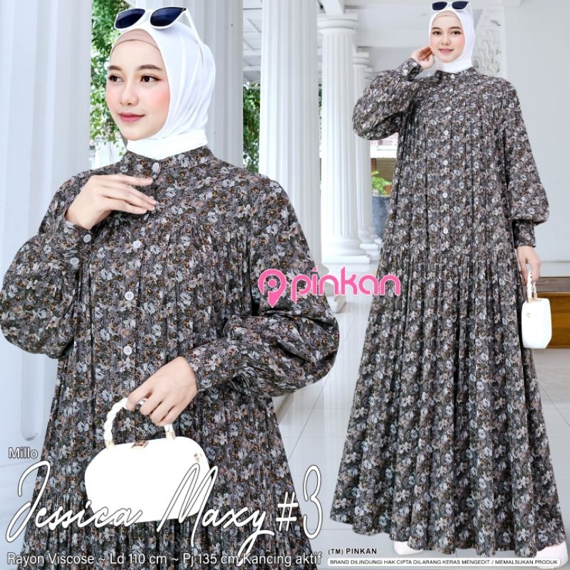 SUNARA GAMIS WANITA MOTID POLOS BAHAN KAOS KNIT