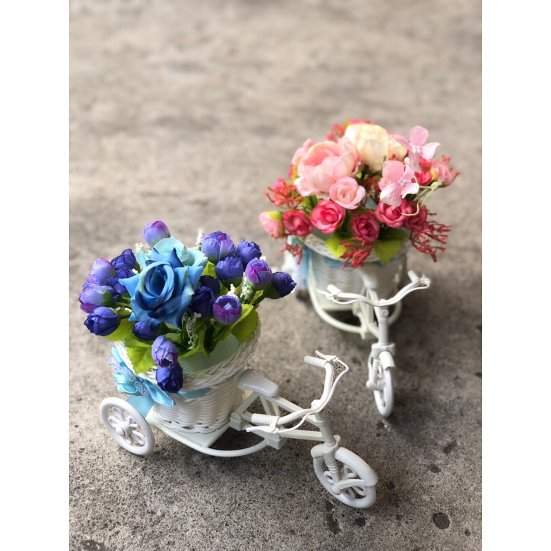 Rubby - Sepeda Bunga/ Vas bunga sepeda /Pajangan meja