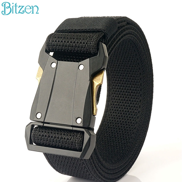 ART A87V Bitzen Sabuk Pria Elastikitas Weaving Masukkan Pinggang Taktis Nylon Sabuk Pria Eiger