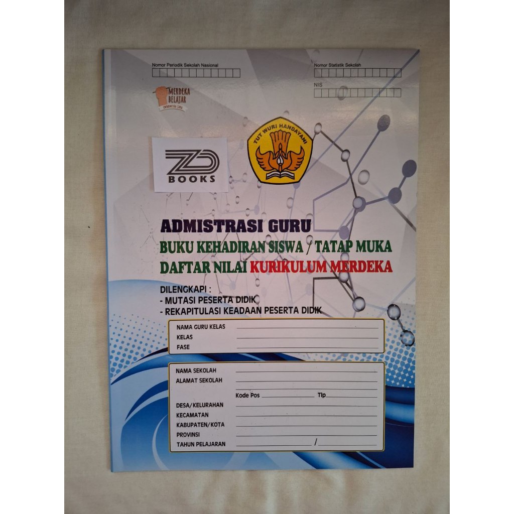 

Buku Administrasi Guru / Kehadiran Siswa / Tatap Muka / Daftar Nilai Kurikulum Merdeka