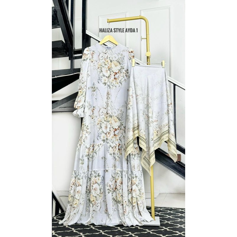 AYDA SERIES SET SCRAFT 1 - 6 BY HALIZA SYARI | GAMIS PESTA | GAMIS CERUTY | GAMIS PRINTING | HALIZA 