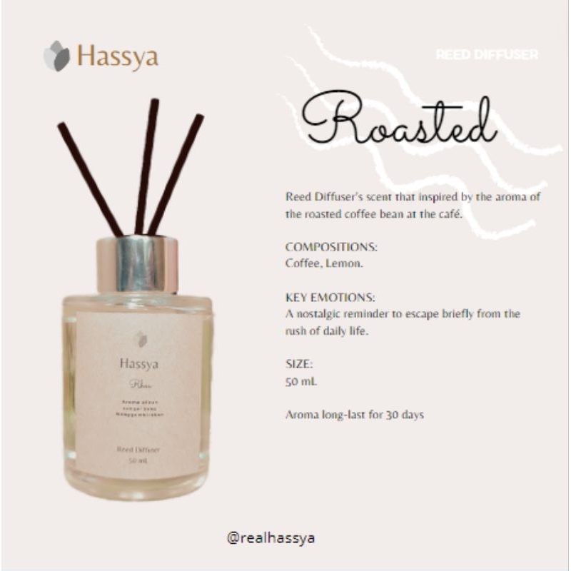 Roasted | Reed Diffuser | Gift/Hampers/Souvenir
