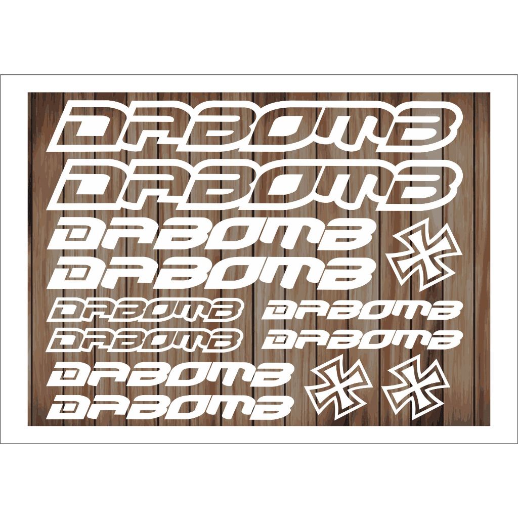 Stickers cutting Dabomb Bike Frame Cycles Cycling Bicycle Mtb Road