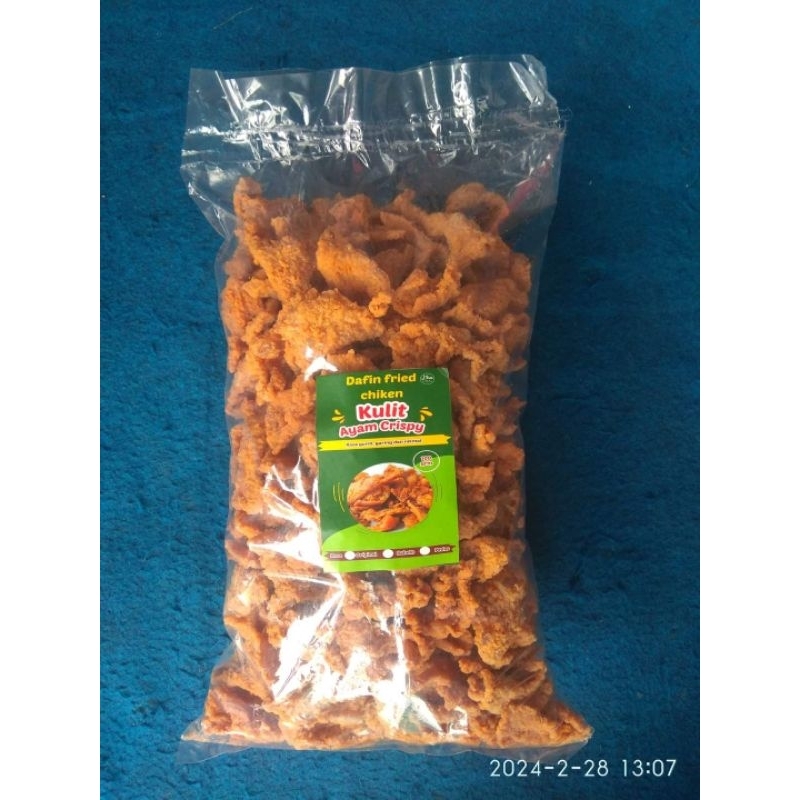 

kulit ayam crispy kemasan 500gr,,