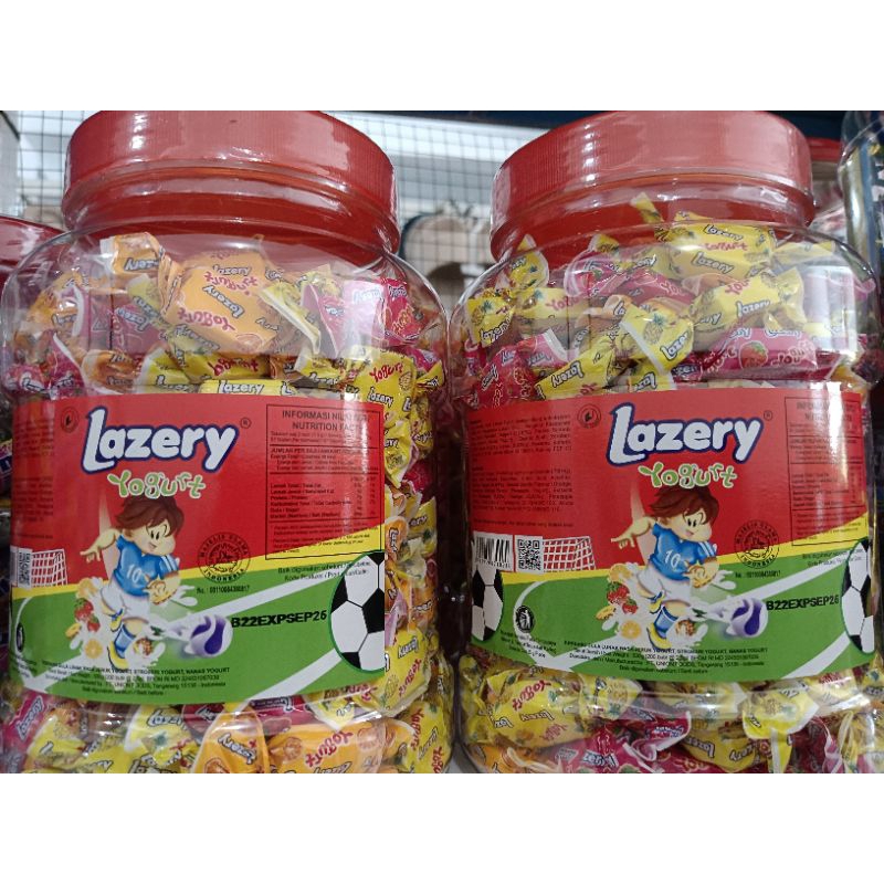 

PERMEN LAZERY YOGURT ANEKA RASA KEMASAN TOPLES 500GR ISI 200 BUTIR HALAL