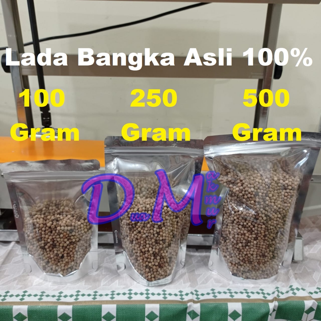 

Lada putih bangka rasa pedas aroma tajam premium asli 100%