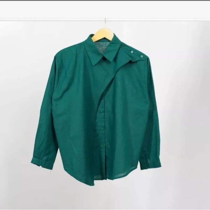 Kemeja Wanita Linen Oversize Hawa Shirt-Atasan Wanita Linen Hijab