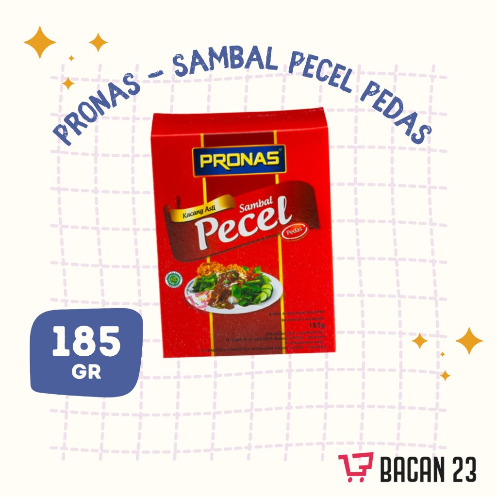 

Sambal Pecel Pedas Pronas (185 Gr) / Pecel Asli - Bumbu Dapur / Penyedap Rasa