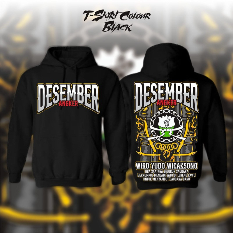 Hoodie Cempaka Putih Desember Angker Wiro Yudo Wicaksono Desain Terbaru Sablon Dtf Premium