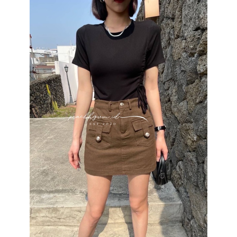 Nuna Korean Skort Denim Skort | denim skort skirt korean skort jeans skort jeans skirt