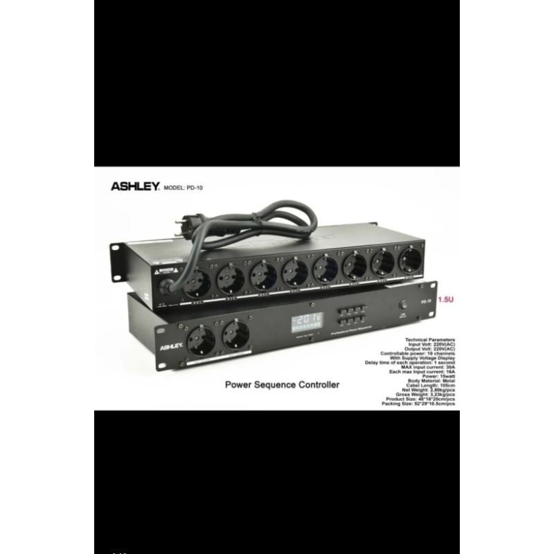 Power Sequencer Controller Ashley PD-10 Original