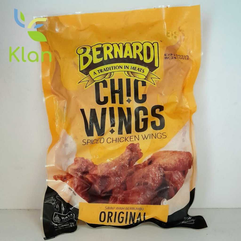 

BERNARDI SPICED CHIC WINGS ORIGINAL 380GR/ SAYAP AYAM BERBUMBU/ SPICED CHICKEN WINGS