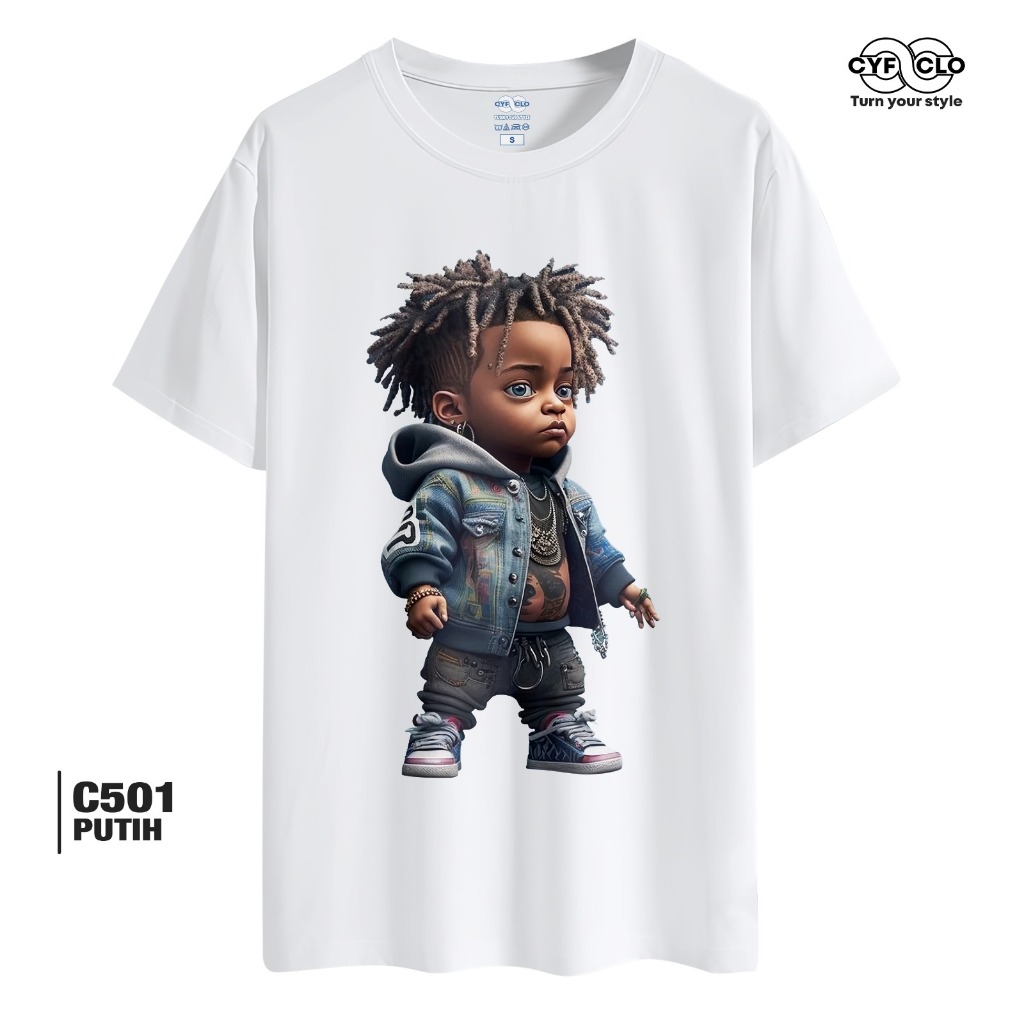 ORI Cyfclo Baju Atasan Pria C501 Kids Papua Kaos Lengan Pendek