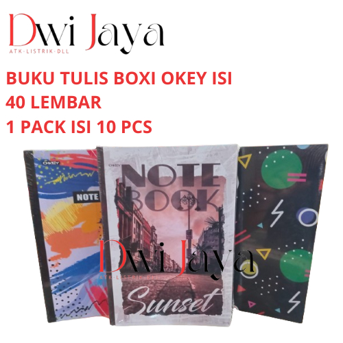 

Pack/ Buku tulis BOXY OKEY isi 40 Lembar/ 1 Pack isi 10 Pcs