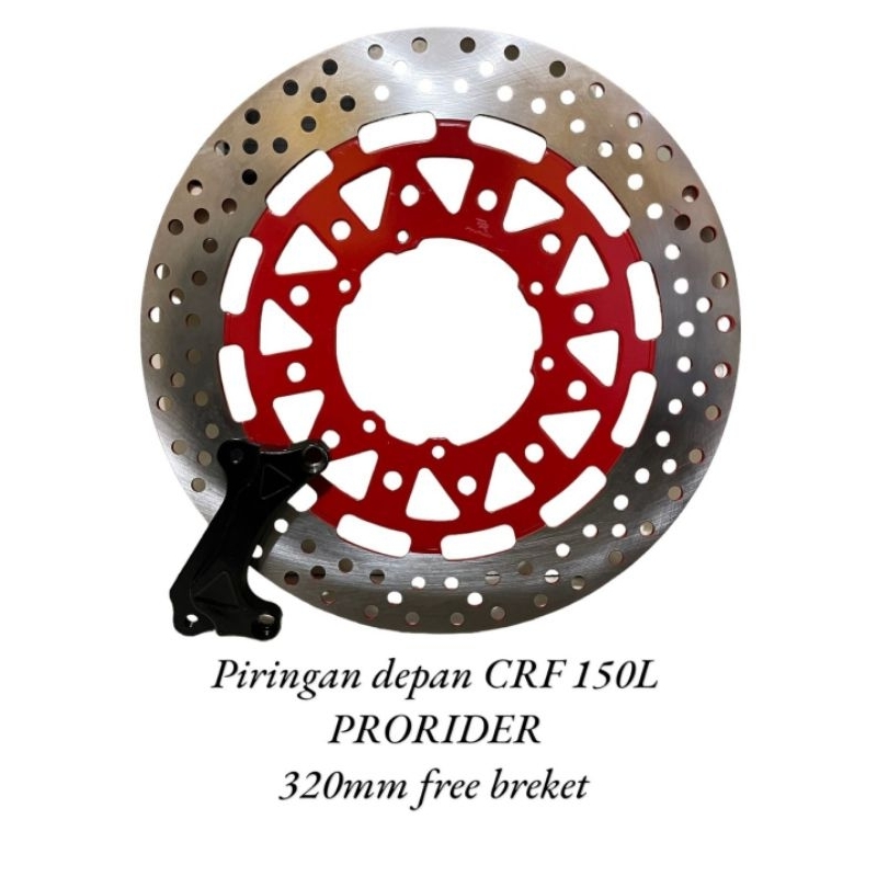 disk piringan cakram depan crf lebar plus breket pnp piringan cakram crf supermoto