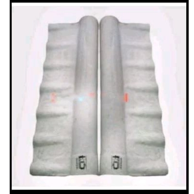 Nok asbes gelombang besar / stel besar