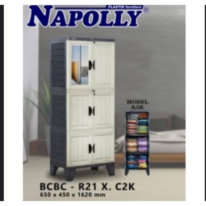 Lemari Plastik Bcbc R21 Napolly