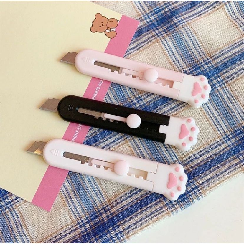 

cutter mini paw pisau kertas lucu telapak kaki kucing anjing hewan