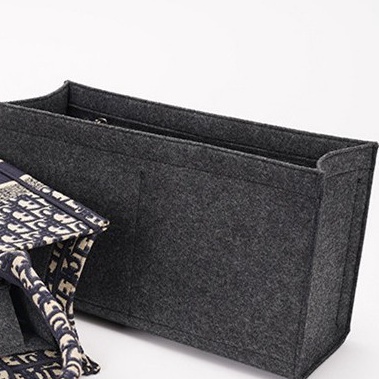 Felt Bag organizer for mini book tote  side zipper  tas tote book  insert bag booktote n P7O2