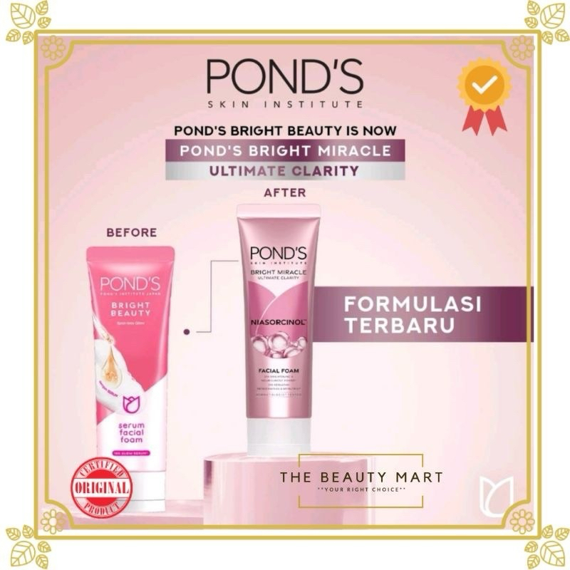 serum facial foam sabun ponds