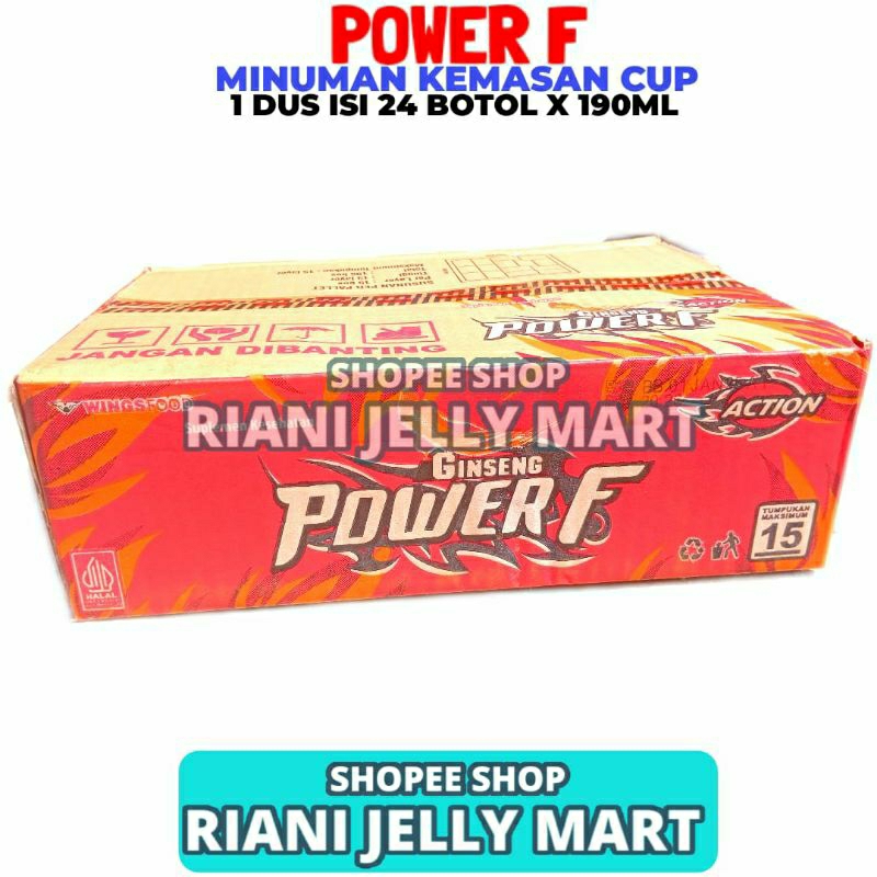 

Power F Ginseng Rasa Action 1 Dus Isi 24 Cup 190ML