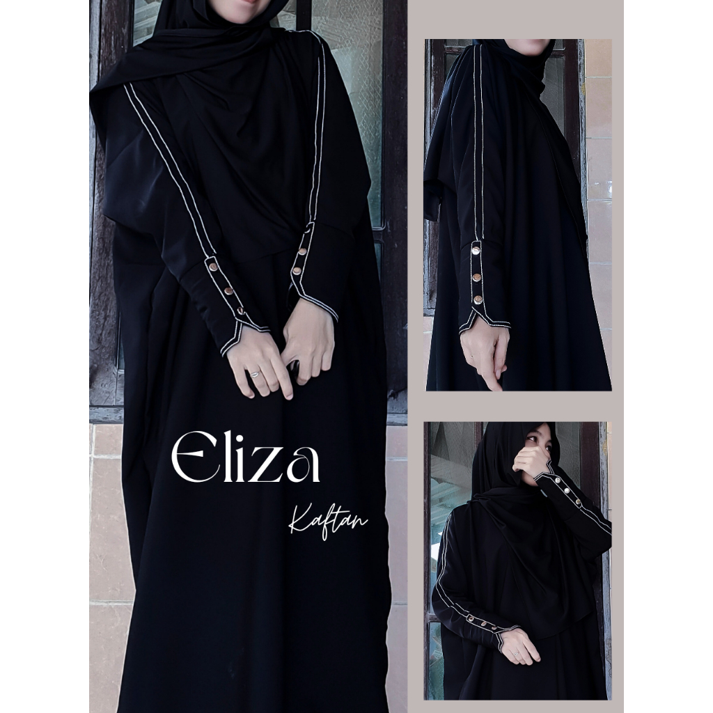 ELIZA KAFTAN/ABAYA HITAM/ABAYA POLOS
