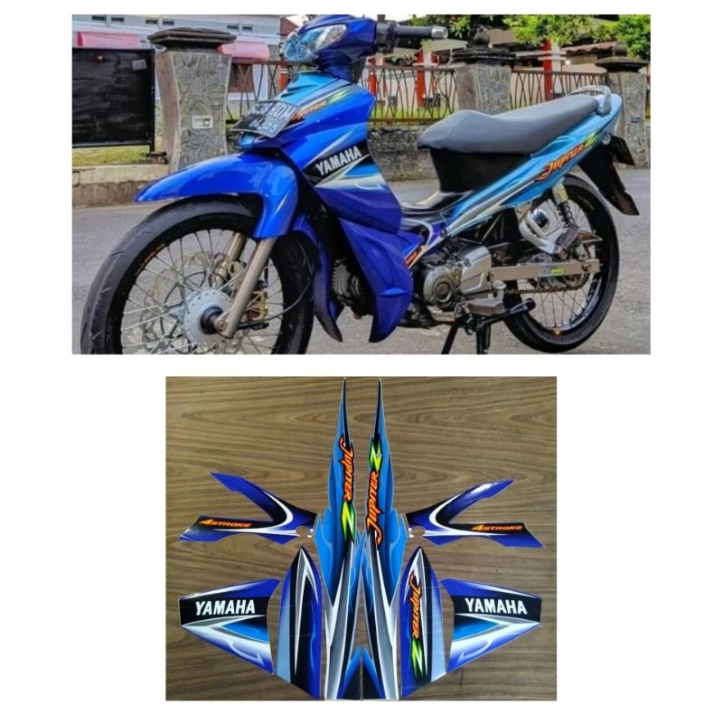 STRIPING YAMAHA JUPITER Z TAHUN 2005 BIRU