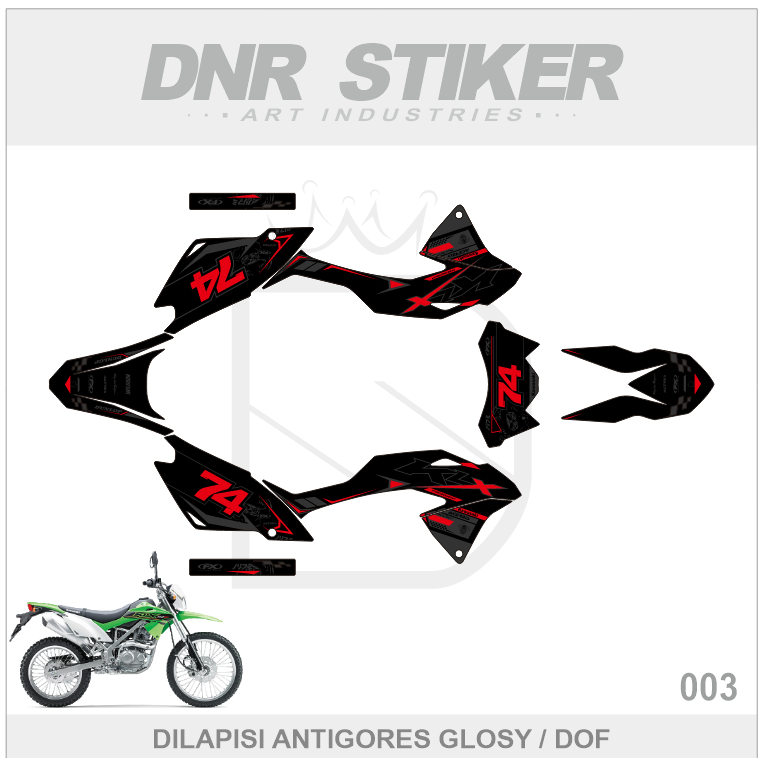 STIKER KLX 150 BF (003) STRIPPING KAWASAKI G/SE EXTREME 2016 2017 2018 2019 2020 2021 2022 DECAL DEK