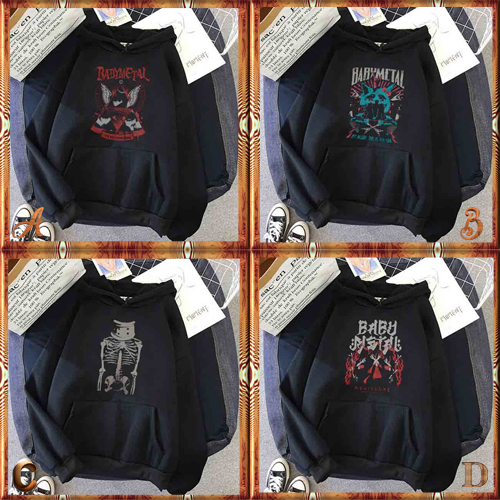 Sweater Hoodie BABYMETAL BAND Baby Metal Hoodie Jumper Casual Pullover | SKU-2884902