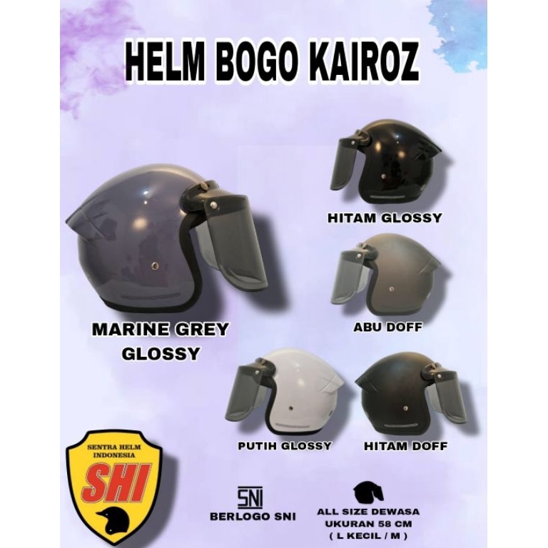 TREND TERBARU Helm Bogo Kairos  Kairoz Polos