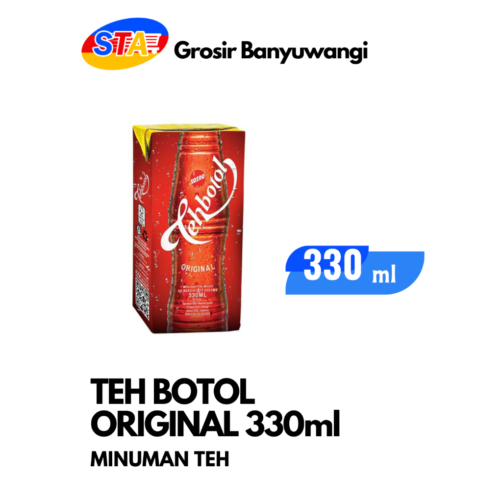 

TEH BOTOL SOSRO ORIGINAL 330ML | MINUMAN TEH KOTAK